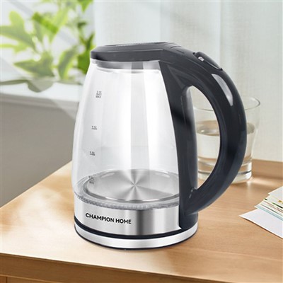 Skleněná konvice na horkou vodu